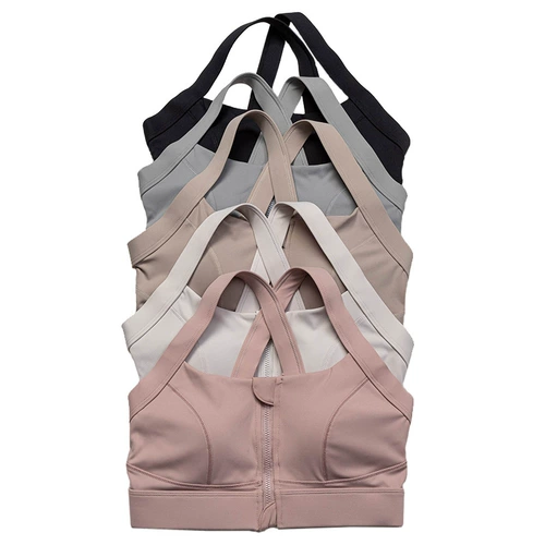 Спортивная одежда для йоги для спортзала, жилет с молнией, бюстгалтер, большой размер, для бега, красивая спина