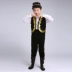 Trẻ em Tân Cương Dân tộc thiểu số Trang phục biểu diễn Uygur Biểu diễn thiếu nhi Trang phục cho bé trai Ấn Độ thời trang trẻ em Trang phục
