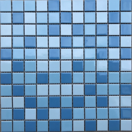 Бассейн, синяя мозаика