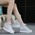 Mùa hè lưới giày thường tăng dày nền tảng sinh viên giày cao giày vải Hàn Quốc phiên bản của triều phụ nữ thở của giày Giày cao gót