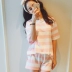 Mùa hè đồ ngủ nữ Hàn Quốc ngắn tay mùa hè phương thức dễ thương quần short XL mỏng mùa hè phục vụ nhà phù hợp với