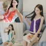 Đồ ngủ dành cho nữ Thin Summer Summer Sling với Ngực Pad Cotton Home Set Sexy Girl Cotton Home Service áo choàng ngủ