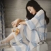 Nightdress nữ mùa hè bông ngắn- tay dot Hàn Quốc đồ ngủ nữ mùa hè lỏng dài dễ thương phim hoạt hình bông dịch vụ nhà