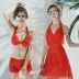 2018 new bikini ba mảnh Xi Liya chia áo tắm thép tấm áo tắm nữ nhà máy bán hàng trực tiếp áo tắm 2 mảnh yếm Bộ đồ bơi hai mảnh