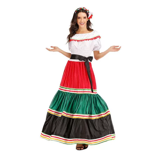 Одежда вечеринок в мексиканском стиле в национальной одежде Северной Америки