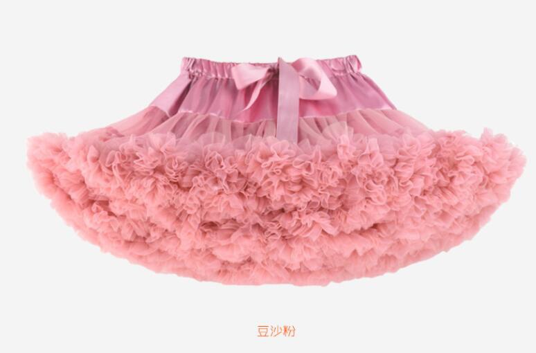 Pink 2ins Hot money Netting Half body Fluffy skirt tutu skirt PetticoatMicroSkaterMiniSkirt