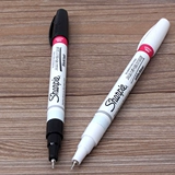Американская краска Sanfu Sharpie Pen Pen 0,7 мм тонкая голова без выцветших черно -белых двух цветов на выбор
