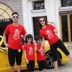 Cha mẹ và con 2018 mùa hè mới phù hợp với gia đình mẹ và con trai cha và con trai ngắn tay t-shirt gia đình ba gia đình nhà triều Trang phục dành cho cha mẹ và con
