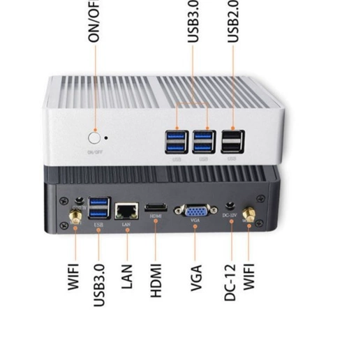 占美 I3 4012y Mini Hosting Home Office Компьютерная промышленная консоль HTPC All -In -One DIY Match