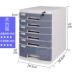 A4 Desktop khóa nhựa loại ngăn kéo tủ hộp lưu trữ hộp lưu trữ nội thất văn phòng thông tin kệ nộp hồ sơ Tủ hồ sơ