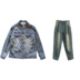 Có một thái độ năng động, áo khoác denim cổ điển, áo khoác nhỏ, áo ngắn, tay áo chín điểm, màu xanh nhạt nữ shop áo khoác nữ hàn quốc Áo khoác ngắn