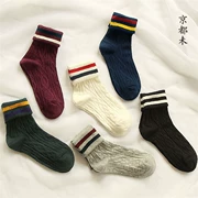 Nhật Bản cho retro trường nữ gió cotton vớ vớ cotton vớ thể thao vớ thoải mái thoáng khí