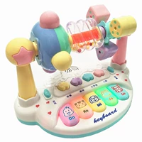 Игрушка для новорожденных, музыкальная погремушка для мальчиков и девочек, раннее развитие, 0-1 лет, 3-6-7 мес., 1-12 мес.