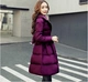 Chống mùa bông phụ nữ 2018 mùa đông mới Hàn Quốc thời trang dài xuống áo khoác bông trên đầu gối dày áo ấm