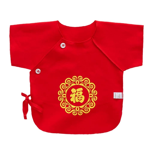 Детское нижнее белье для новорожденных, хлопковая красная одежда, термобелье, топ, 0-3 мес.