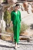 2019 nguyên bản mùa hè rất cổ tích thích hợp váy nữ tính kích thước lớn che bụng thon gọn mỏng modal khí chất váy xanh - Sản phẩm HOT