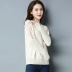 Kích thước cực lớn của phụ nữ béo mm mùa xuân áo len ren nữ lỏng lẻo cộng với phần mỡ mỏng phần đáy áo dệt kim - Áo / áo thun