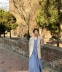 Spot Be.Sdayday Phụ nữ Hàn Quốc 19 mùa xuân mới thanh lịch đầm dài tay hoang dã nước ngoài - Váy dài váy đi biển Váy dài