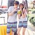 Couple bãi biển quần kỳ nghỉ bên bờ biển Hàn Quốc nam giới và phụ nữ lỏng lẻo khô nhanh kích thước lớn năm điểm quần short mùa hè quần âu thủy triều 	quần áo đi biển hà nội	 Quần bãi biển