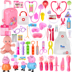 Piggy Peggy Qi Children House Doctor Toy Set Girl Tiêm mô phỏng du lịch Phù hợp với hộp đựng ống nghe bộ xếp hình Đồ chơi gia đình