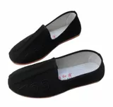 Старая пекинская черная ткань обувь, мужская туфли спринклер, обувь священников, туфли для монашков, одиночная обувь, одиночная обувь и сладкая обувь мягкие танцевальные туфли