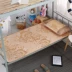 Sinh viên đại học băng lụa mat ba mảnh 1.8 m giường gấp mat 1.5 m phim hoạt hình ký túc xá duy nhất đôi 1.2 mùa hè