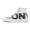 Converse Converse đen trắng chữ trắng in giày vải cao 159532C 159533C - Plimsolls