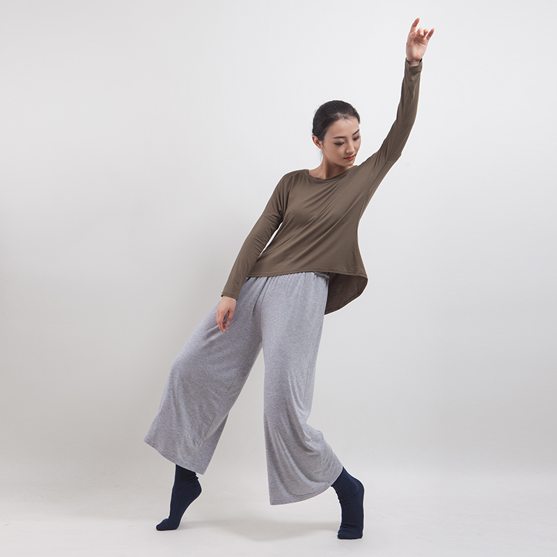 Купить Репетиционная одежда для танцев Современные широкие брюки для современных танцев практика носить свободную одежду и танцевальные брюки йога брюки классического танца практика брюки в интернет-магазине с Таобао (Taobao) из Китая, низкие