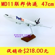 Ưu đãi đặc biệt 47cm nhựa mô hình máy bay mô phỏng vận tải tĩnh mô phỏng McDonnell Douglas MD-11 FedEx FedEx