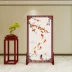 Phong cách Trung Quốc mới phân vùng màn hình phòng khách chặn hiện đại vải đơn giản phòng ngủ sàn gỗ cứng tùy chỉnh màn hình chỗ ngồi vách văn phòng 