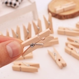 Pure Wood Color Clip Свадебный фото клип фото DIY, чтобы подписать с конопляным набором ногтей