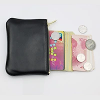 Lớp đầu tiên da cừu của nam giới mini coin purse da đơn giản dây kéo túi đồng xu của phụ nữ túi xách nhỏ túi chìa khóa gói thẻ ví coach