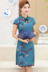 Mẹ ăn mặc mùa hè ăn mặc 2018 mới thời trang phụ nữ 40 trung niên 50-year-old ngắn tay cheongsam ăn mặc áo sơ mi nữ trung niên Phụ nữ cao cấp