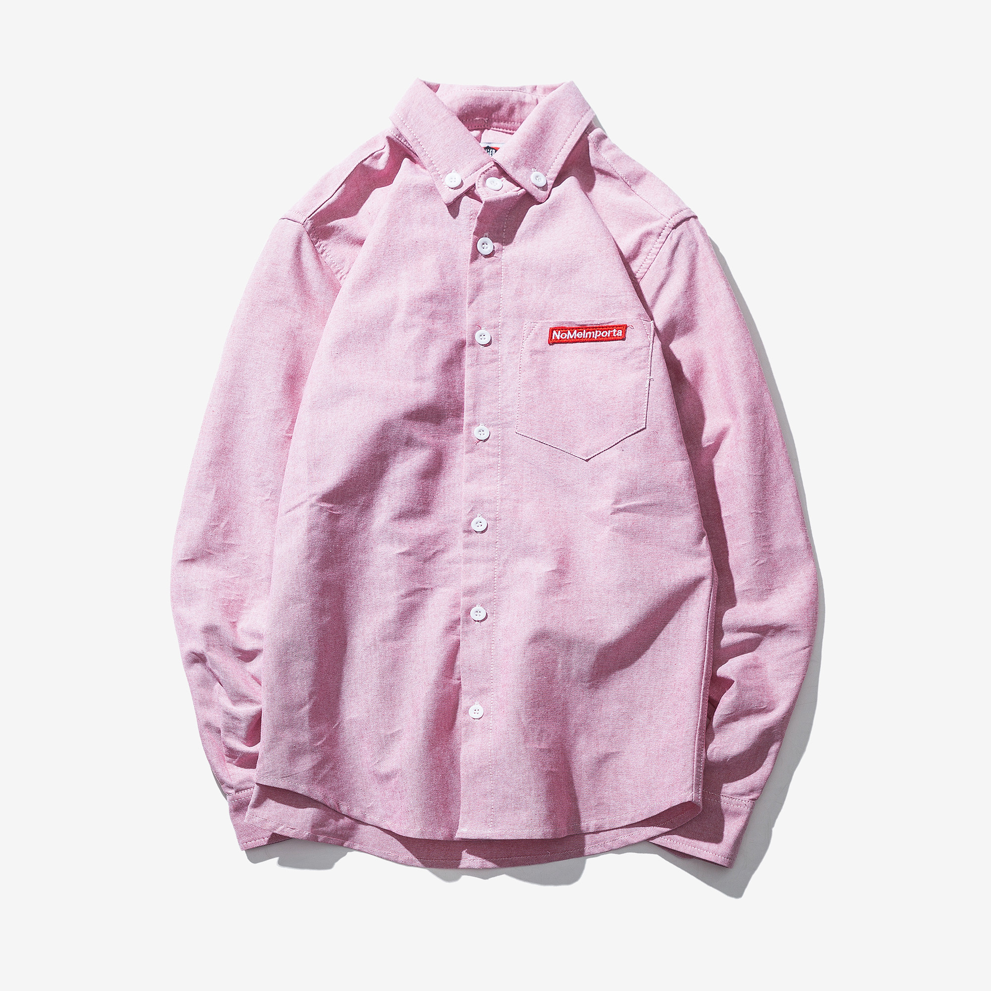 (白底图)2018春季新款 美式休闲咔叽4色纯色衬衫bs1801-p75