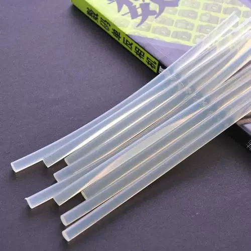 Transparent glue stick, hair accessory, DIY, diameter 7.5mm, 7.5mm