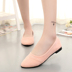 Mới của Hàn Quốc phiên bản của mùa hè nông miệng peas giày thấp để giúp các bộ nhọn của bàn chân làm việc giày phẳng giản dị giày thường của phụ nữ Giày cắt thấp