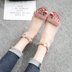 Dép nhỏ đế xuồng nữ dày với hè 2018 phiên bản tiếng Hàn mới giản dị với giày cao gót đen dép cói Sandal