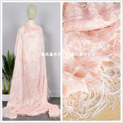 taobao agent Fuchsia shiffon summer trench coat, lace design dress