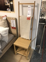Ikea Wuxi Ikea Homenic Покупка кресло Rog Loglans с полотенцами, бамбуковым полкой, полотенцами для ванной комнаты в ванной комнате