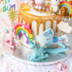 Trang trí bánh nướng Rainbow Unicorn Trojan Bộ sưu tập đồ gốm mềm Bộ sưu tập trang trí tiệc sinh nhật - Trang trí nội thất tự trang trí phòng ngủ handmade Trang trí nội thất