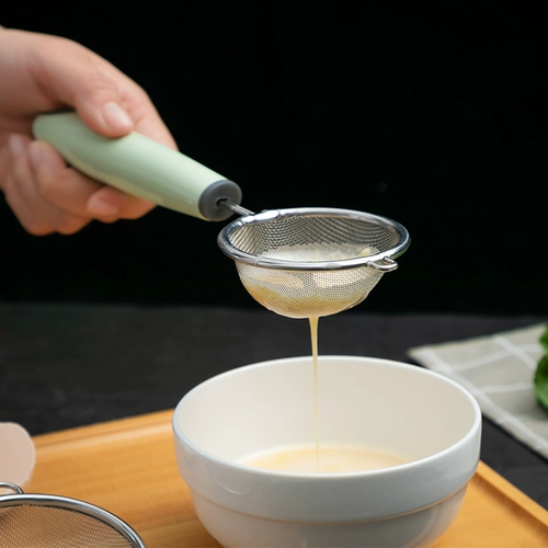 Soymilk фильтровать артефакт фруктовый сок фильтр сито Home Hotpot небольшая рыбацкая ложка -круглая ручка с из нержавеющей стали, из нержавеющая сталь