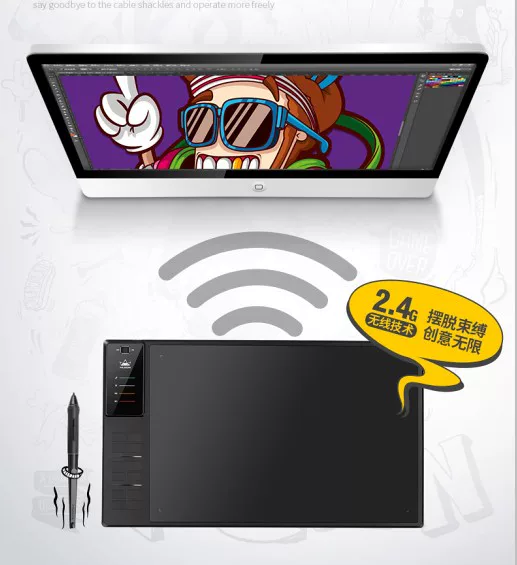 Huion/Планшет для рисования WH1409V2 рукописная доска компьютерная доска рисования колон input board электронная доска для рисования