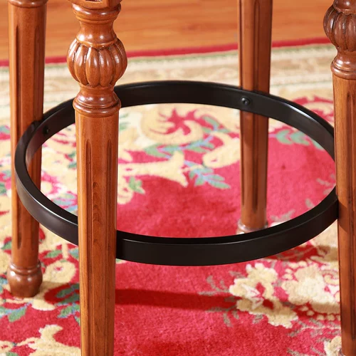 Стул с твердым деревом стул европейский стиль стул дома высокий стул Американский вращающийся задний стул Бар Стол Стол Винный батончик Стул