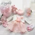 Bé Petal Dress Set Hộp Quà Tặng Sơ Sinh Trăng Tròn 100 Ngày Tuổi Quà Tặng Quà Tặng Nữ Bé Quà Tặng Cao Cấp set đồ sơ sinh cho bé trai Bộ quà tặng em bé