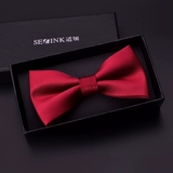 Классический костюм в английском стиле, красное черное платье, мужская галстук-бабочка с бантиком, в корейском стиле