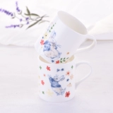 Костный фарфоровый контрмин пара Марк чашка молоко кофе кофейт офис водяной чашка керамика творческий европейский напиток завтрак высокий завтрак
