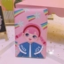 Cô gái dễ thương màu hồng phim hoạt hình cô gái giữ hộ chiếu Hàn Quốc da nữ du lịch tài liệu túi đa chức năng hộp đựng giấy tờ cá nhân Túi thông tin xác thực