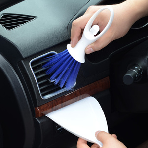 Xe ô tô điều hòa không khí cửa thoát khí bàn chải xe nội thất khoảng cách làm sạch bàn chải mềm làm sạch nguồn cung cấp xe công cụ màu xám