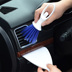 Xe ô tô điều hòa không khí cửa thoát khí bàn chải xe nội thất khoảng cách làm sạch bàn chải mềm làm sạch nguồn cung cấp xe công cụ màu xám Sản phẩm làm sạch xe