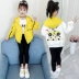 Áo khoác nữ mùa thu 2019 phiên bản Hàn Quốc mới của đại dương hai bên mặc giản dị trẻ em hoang dã thời trang áo sơ mi nữ thủy triều - Áo khoác